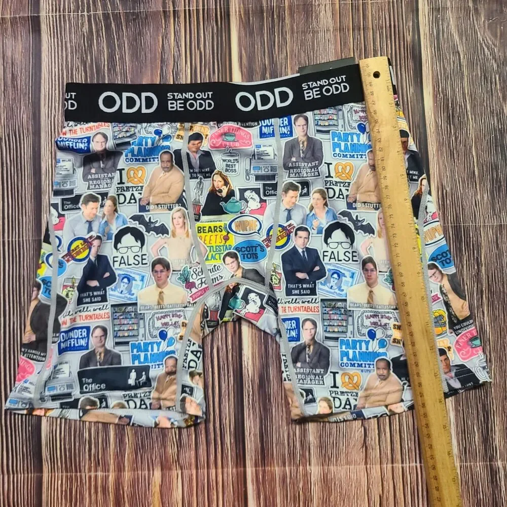 Odd Sox Boxer Briefs Mens Medium The Office Funny Graphic Print Dunder Mifflin - Picture 7 of 12